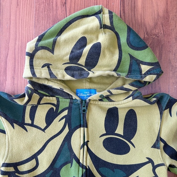 Tokyo Disney Resort All-Over Print Zip Hoodie Japan | Size 130 - Picture 3 of 7